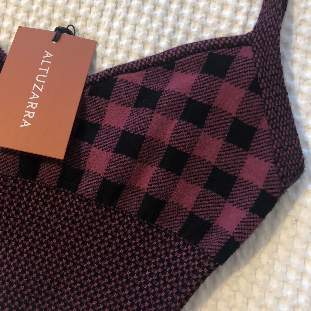 ALTUZARRA Tyler Gingham Crop Bralette - Picture 4 of 12